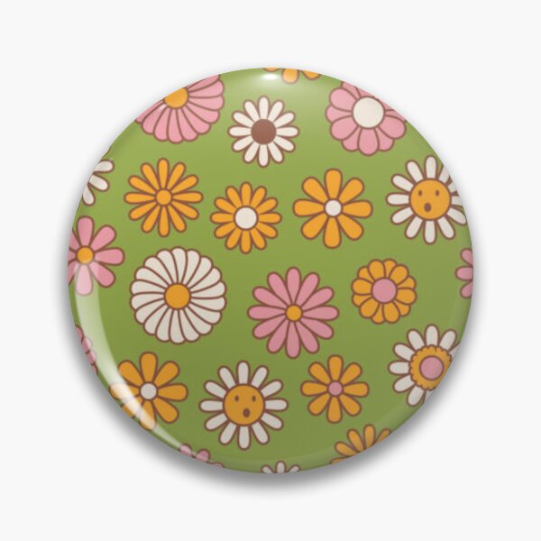 Item preview, Flower Power Olive, Pink, and Orange Design. designed and sold by GypsyGarou.