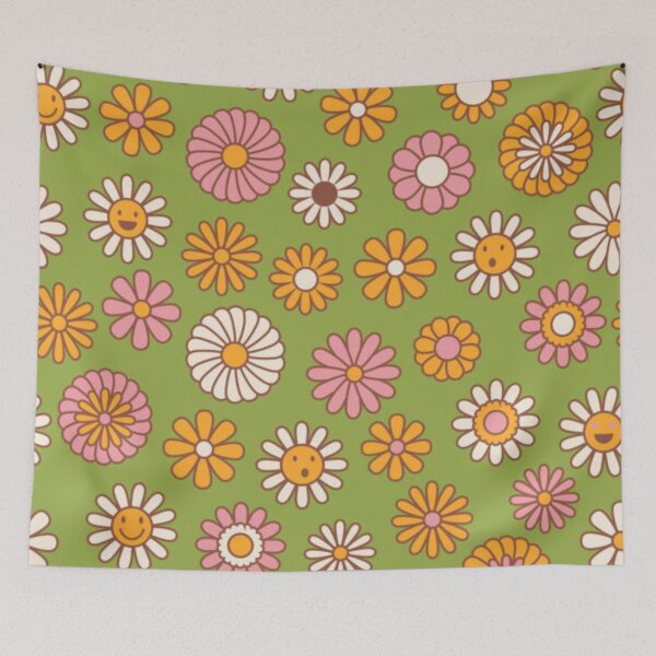 Item preview, Flower Power Olive, Pink, and Orange Design. designed and sold by GypsyGarou.