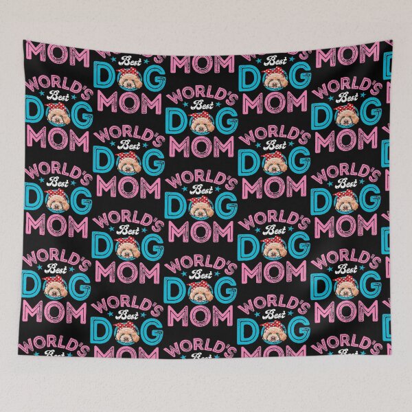 Item preview, Worlds Best Poodle Dog Mom Funny Mothers Day 2 designed and sold by FamilyLove458.