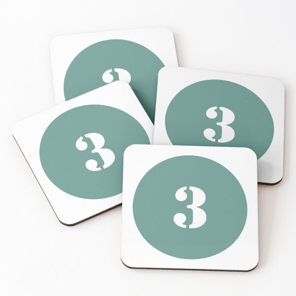 Item preview, Number Three (3) in Green Circle designed and sold by Ching Teoh.