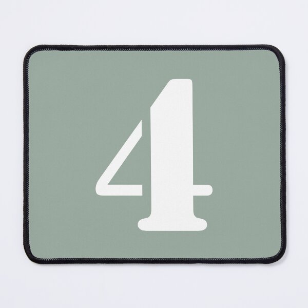 Item preview, Number Four (4) in Olive Green Circle designed and sold by Ching Teoh.