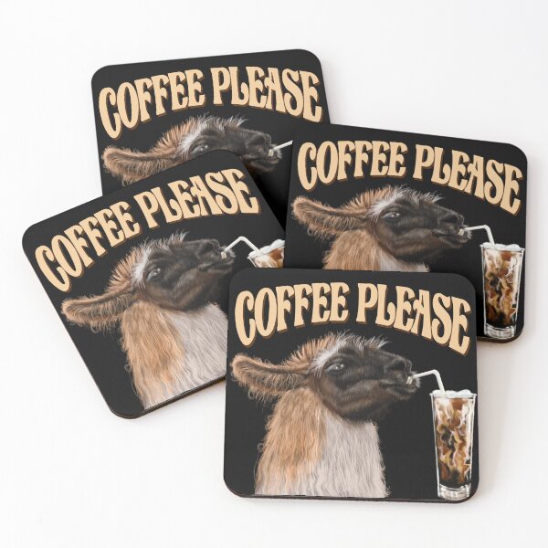 Item preview, Llama and Coffee designed and sold by Chatchot.