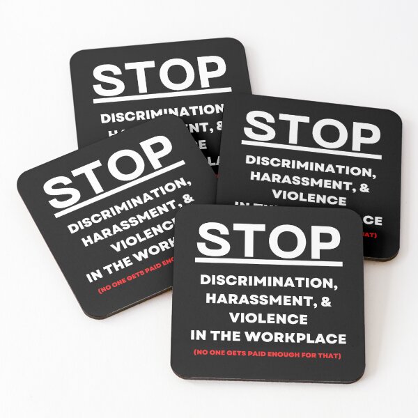 Item preview, Stop Workplace Discrimination Harassment Violence designed and sold by Calista Media.