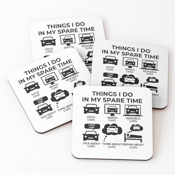 Item preview, Things I Do In My Spare Time - Cars designed and sold by Bubble Co Clothing and Accessories.
