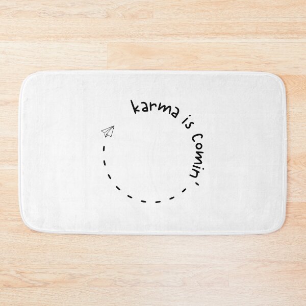 Item preview, Karma is Coming Quote Design Karmic cycle religious quotes designed and sold by ZenDesigner.