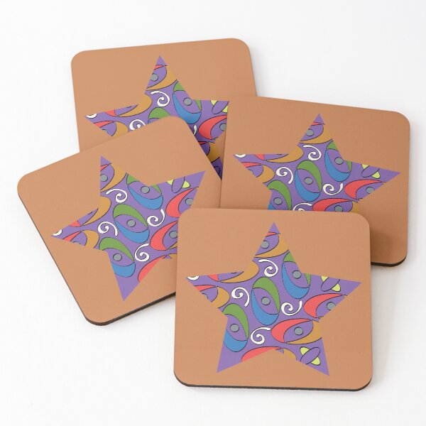 Item preview, Balance Pattern_Star_Purple_Golden designed and sold by Mimi Huang.