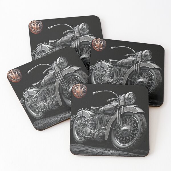 Item preview, Classic Vintage Motorcycle Poster print designed and sold by 3 CITIES.