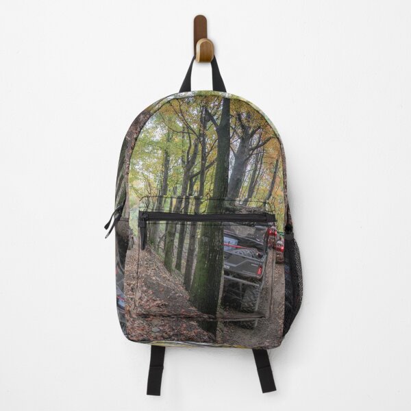 Item preview, A line of utv's on the trail through the foliage lined tree designed and sold by Katherine Rose.