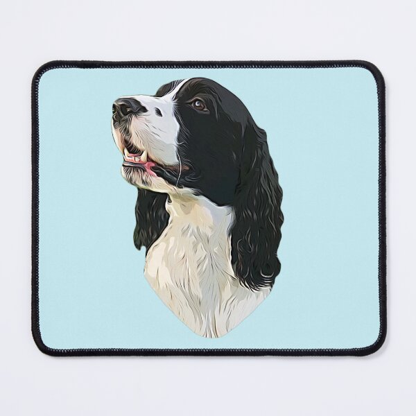 Artikelvorschau, Springer Spaniel Schwarz und Weiß entworfen und verkauft von ElegantCat.