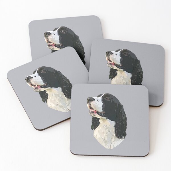 Item preview, Springer Spaniel Black and White designed and sold by ElegantCat.