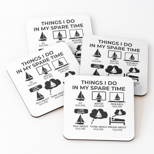 Item preview, Things I Do In My Spare Time - Sailing designed and sold by Bubble Co Clothing and Accessories.