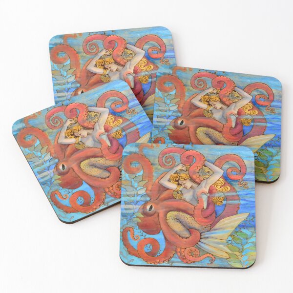 Item preview, Octopus and Mermaid designed and sold by AmandaFineArt.