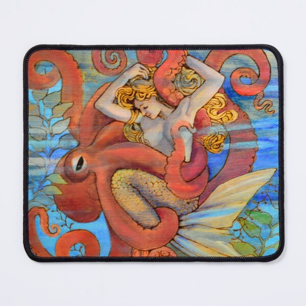 Item preview, Octopus and Mermaid designed and sold by AmandaFineArt.