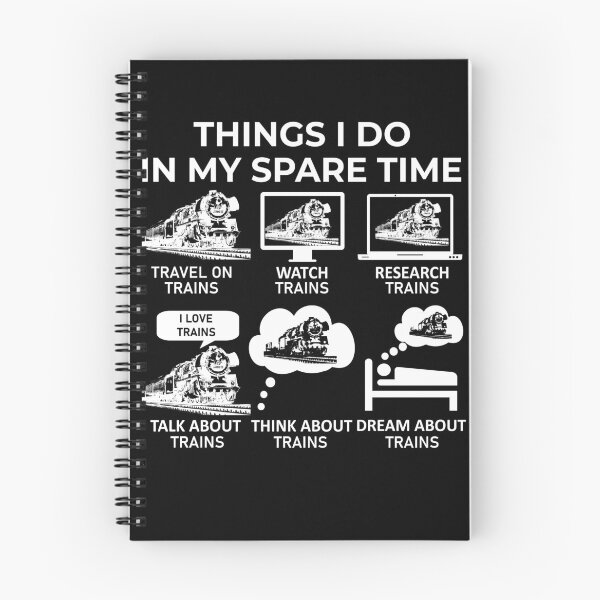 Item preview, Things I Do In My Spare Time - Trains designed and sold by Bubble Co Clothing and Accessories.