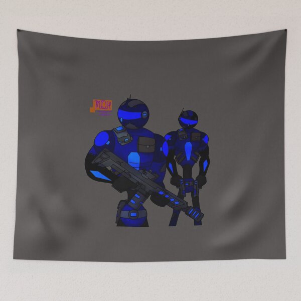 Item preview, Stick Wars Black Sleeve commandos (Blue) designed and sold by MDHairston2.