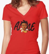 AMINE Women's Fitted V-Neck T-Shirt