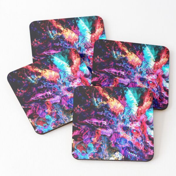 Item preview, Devil is in the colors, Acrylic Pour designed and sold by Dave Ng.