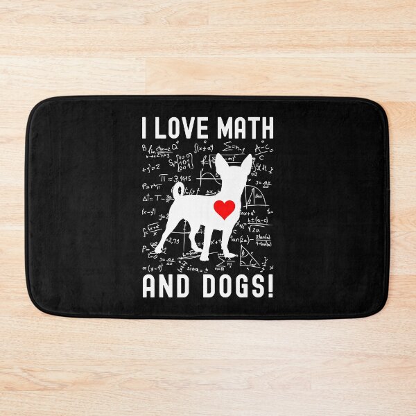 Item preview, I Love Math And Dogs - Dog Lover, Math Lover, Dog and Math Lover, Puppy Lover, Math Nerd designed and sold by jadedscientist.