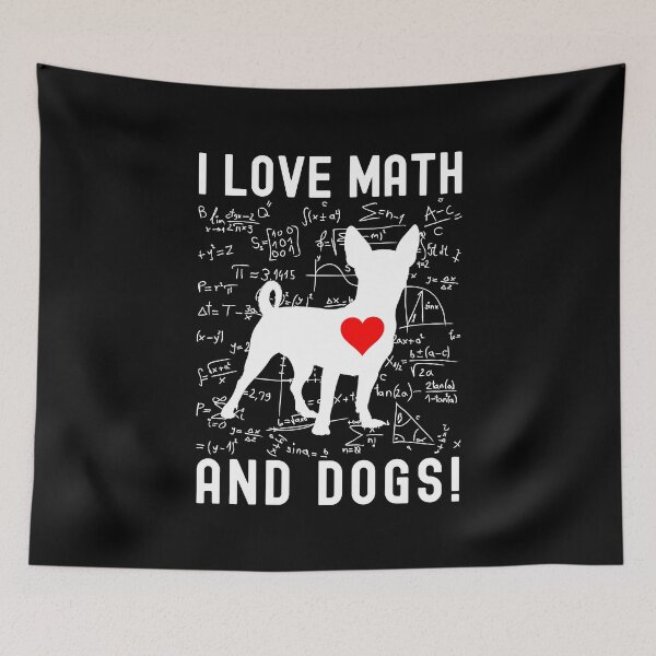 Item preview, I Love Math And Dogs - Dog Lover, Math Lover, Dog and Math Lover, Puppy Lover, Math Nerd designed and sold by jadedscientist.