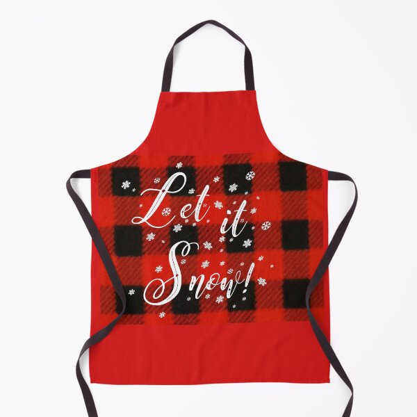 Item preview, Let it Snow! - on Red Buffalo Plaid designed and sold by Kim Arnott.