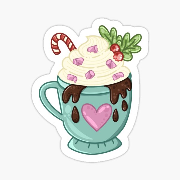 Cozy Christmas Hot Chocolate Sticker