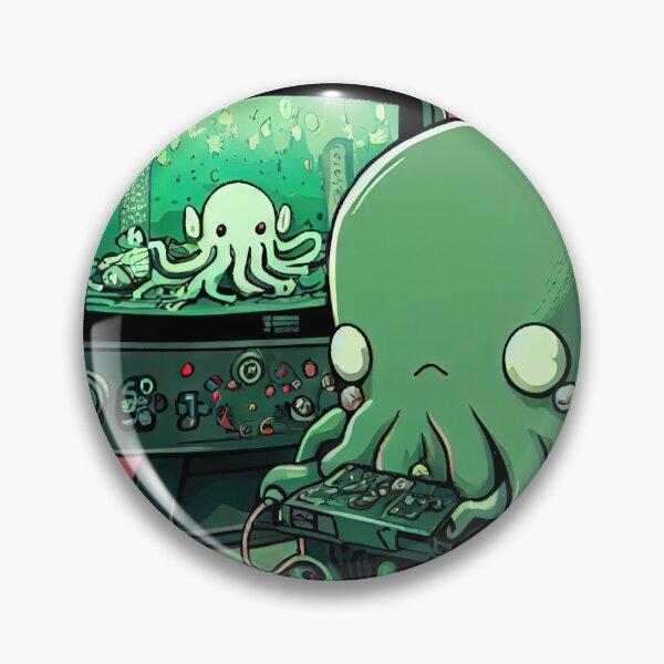 Item preview, Hello Cthulu Playing Videogames designed and sold by djmayhem.