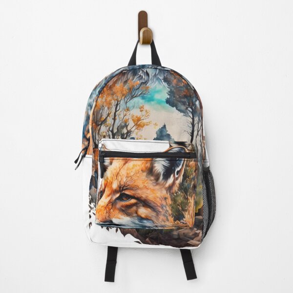 Item preview, Fox and landscape double exposure 03 designed and sold by printiesart.