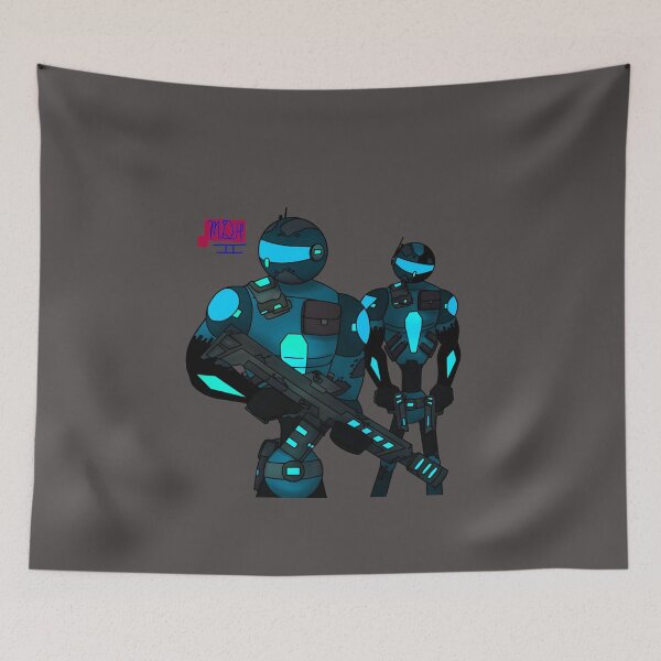 Item preview, Stick Wars Black Sleeve commandos (Light Blue) designed and sold by MDHairston2.