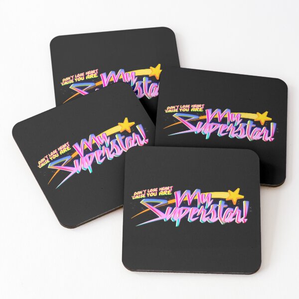 Item preview, "My Superstar!" Song Lyrics Retro 80's Design designed and sold by Kassidy Jae.