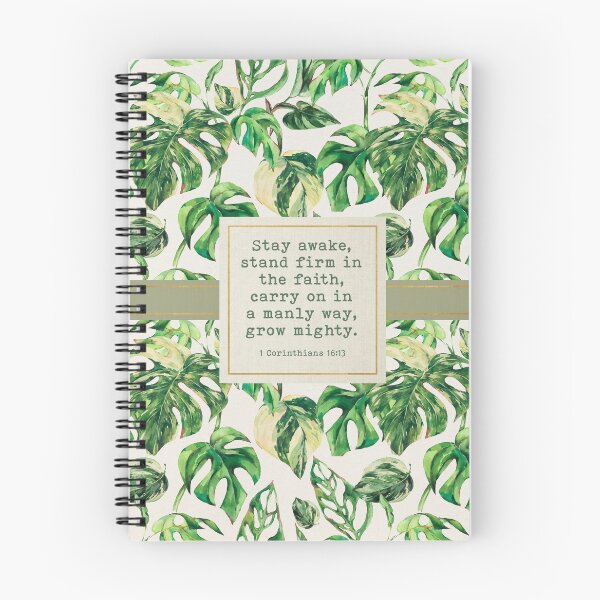 Artikelvorschau, 1. Korinther 16:13 (Monstera-Pflanzen) entworfen und verkauft von Paper Bee Gift Shop.