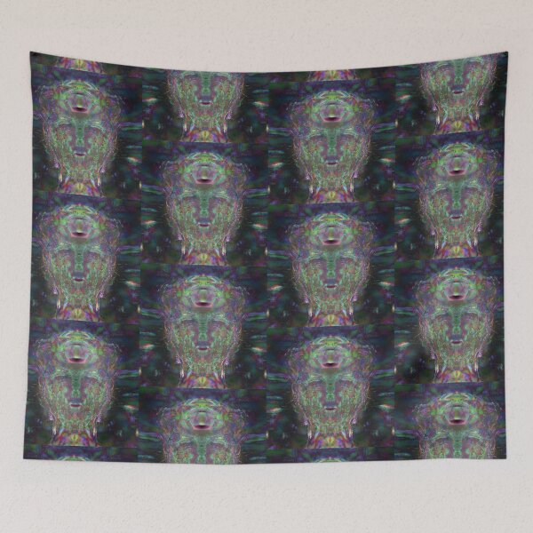 Item preview, Another Alien Cyber Escaped Prosopon Face Mask Multiverse Design Decoration Psytrance designed and sold by tribaltrouble.