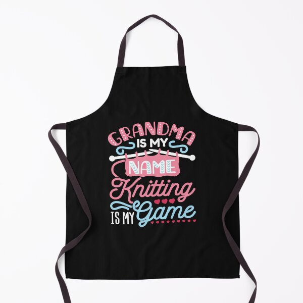 Item preview, Knitting Grandma - Grandma Is My Name Knitting Is My Game designed and sold by jaygo.