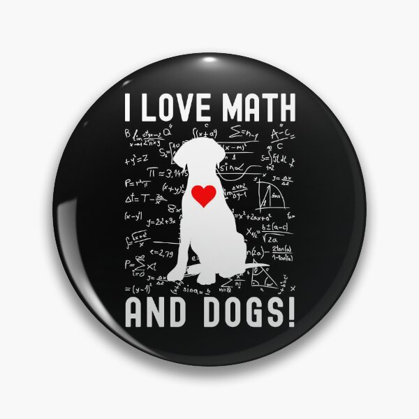Item preview, I Love Math And Dogs - Dog and Math Lover, Math Lover, Dog Lover, Puppy Lover, Math Nerd designed and sold by jadedscientist.