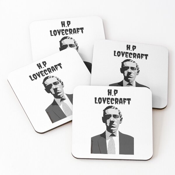 Item preview, H.P.Lovecraft illustration in B&W designed and sold by Renato Bento.