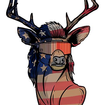 Artwork thumbnail, Deer Mullet USA by DeerMulletShop