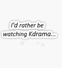 Pegatina Prefiero estar viendo Kdrama