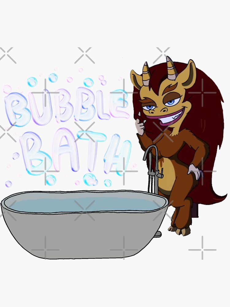 "Connie bubble bath big mouth" Sticker for Sale by marnilauren Redbubble