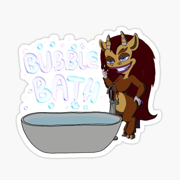 "Connie bubble bath big mouth" Sticker for Sale by marnilauren Redbubble