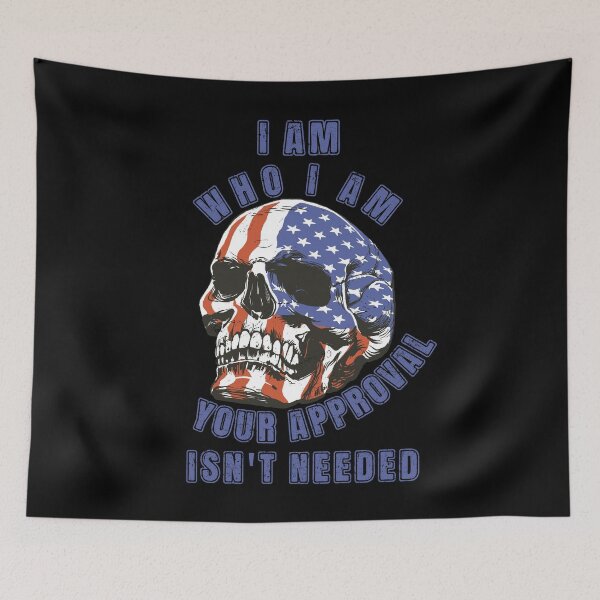 Item preview,  I Am Who I Am Your Approval Isnt Needed - American Flag Red designed and sold by Georgy09.