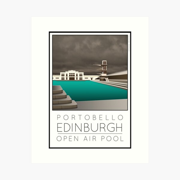 Item preview, Lido Poster Edinburgh Portobello designed and sold by Steven House.