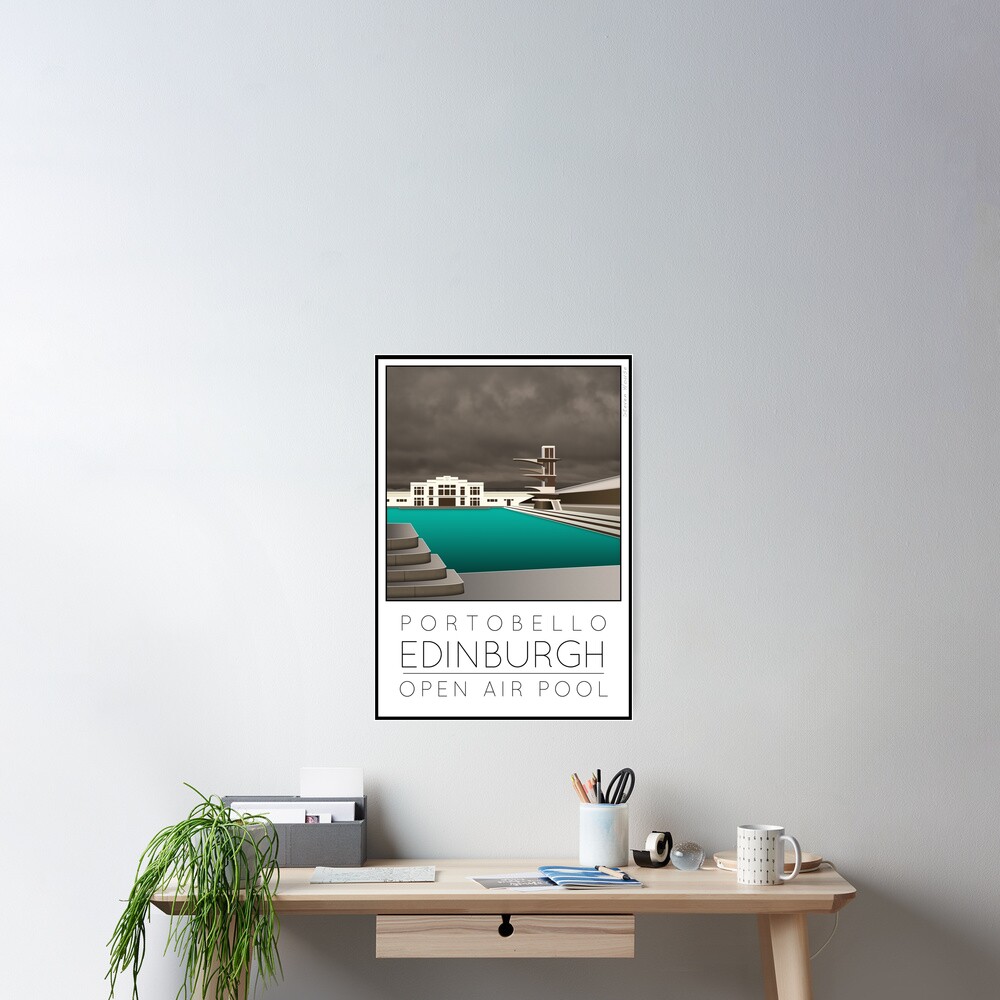 "Lido Poster Edinburgh Portobello" Poster for Sale by stevenhouse