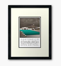 Lido Poster Edinburgh Portobello Framed Print