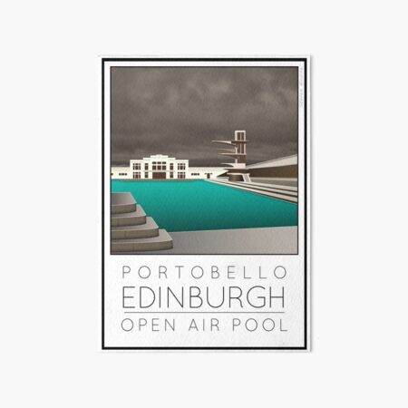 Lido Poster Edinburgh Portobello Art Board Print
