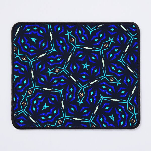 Item preview, Black Aqua and Blue Cosmic Penrose Seamless Pattern designed and sold by protegra.