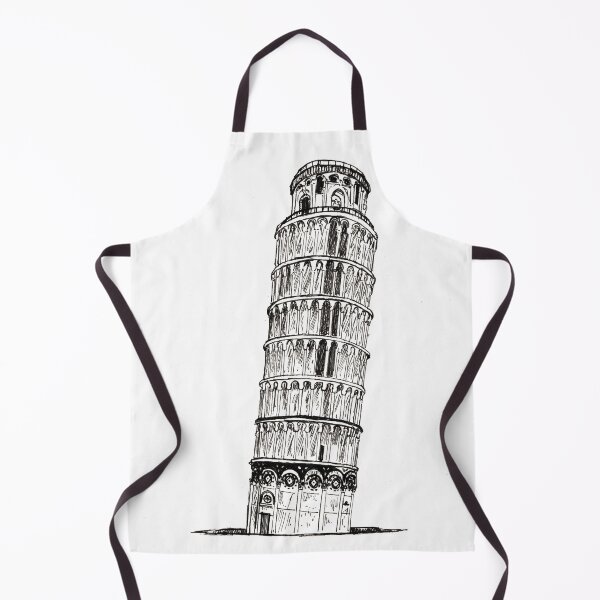 Item preview, Leaning Tower of PISA Italy Pen And Ink Illustration designed and sold by Wall-Art-Sketch.