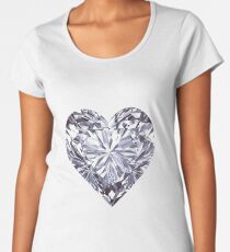 Diamond Heart Women's Premium T-Shirt