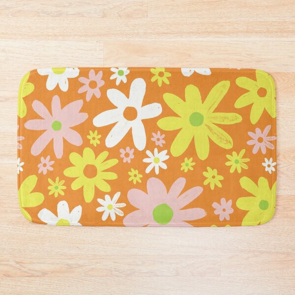 Item preview, Retro Flower Power Orange and Yellow Design designed and sold by GypsyGarou.