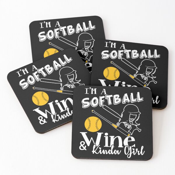 Item preview, Softball - Softball Wine Kinda Girl designed and sold by UnknownArtistt.