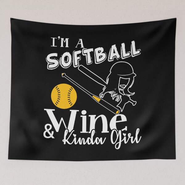 Item preview, Softball - Softball Wine Kinda Girl designed and sold by UnknownArtistt.