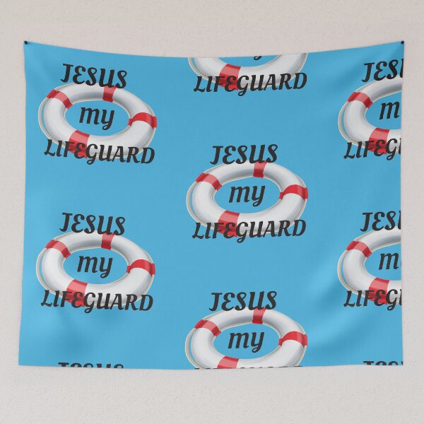 Item preview, Jesus my lifeguard  designed and sold by ArtsOfWonder.